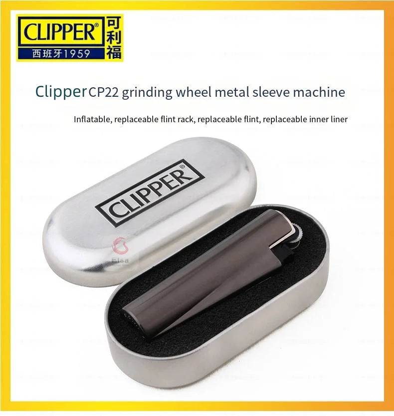 Metal Clipper Lighter Detachable Metal Lighter Environmentally Friendly Inflatable Lighter Grinding Wheel Ignition Tool Men Gift