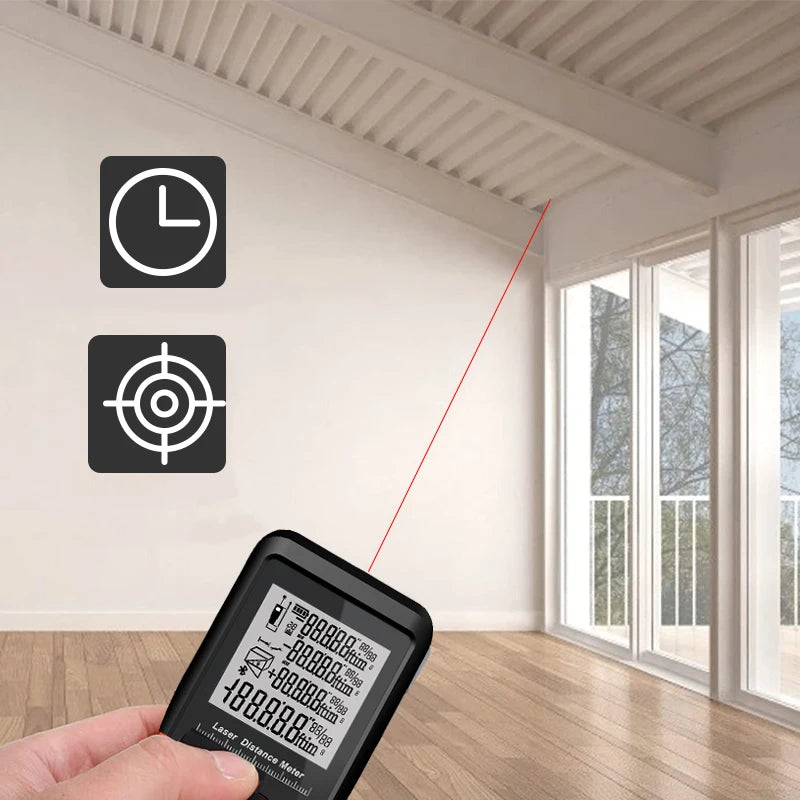 Laser Distance Meter 50M/100M/120M/150M/200M Digital Tape Measure Precision Rangefinder With Distance/area/volume