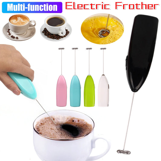 Cordless Milk Foamer Coffee Whisk Mixer Electric Blender Egg Beater Mini Frother Handle Stirrer Cappuccino Maker Cooking Tools