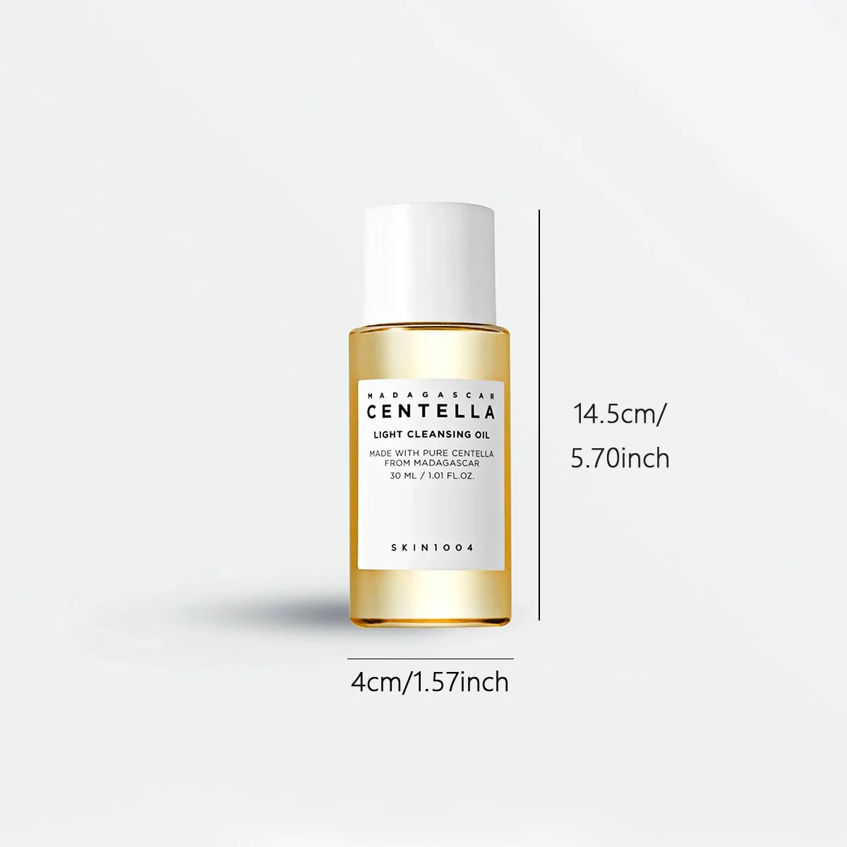 SKIN1004 Madagascar Centella Light Cleansing Oil 30ml*3,Lightweight Oil Texture,Non-Greasy & Refreshing,K-Beauty,Korean Makeup