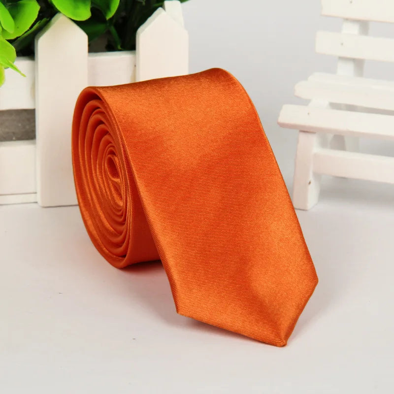 5cm Men tie silk polyester necktie classic formal solid plain pink black sage wedding party gift Slim Skinny women tie  cravatte