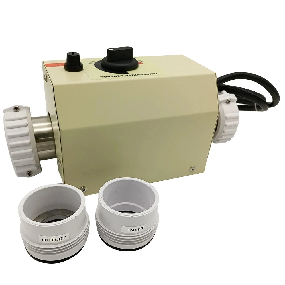 220V 3KW Electric Water Heater Thermostat for Swimming Pool Bathtub SPA Bath For Massage Hot Tub and Jacuzzi