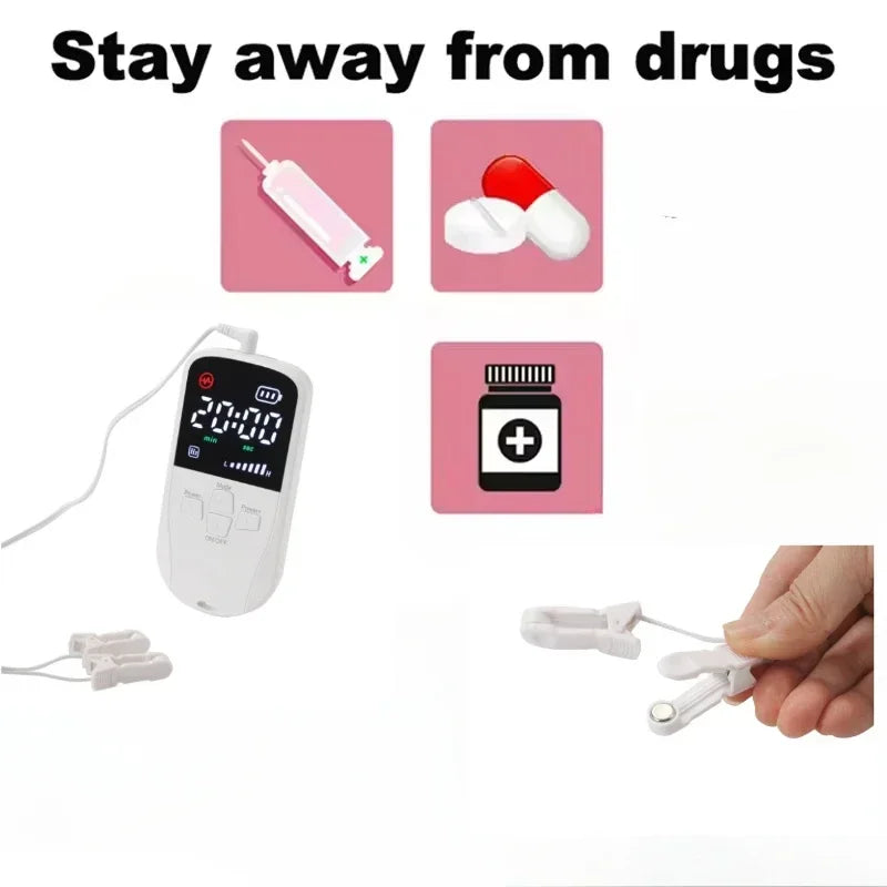 Sleep Aid Device CES Stimulation Therapy 1600mAh Rechargeable Ear Clip Type Relieve Anxiety Mitigation Fast Sleep Instrument