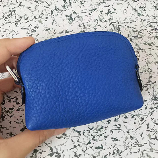 Genuine Leather Woman Coin Purse Luxury Fashion Custom Letter Pouch Mini Key Wallet Luxury Design Earphone Storage Cosmetic Bag