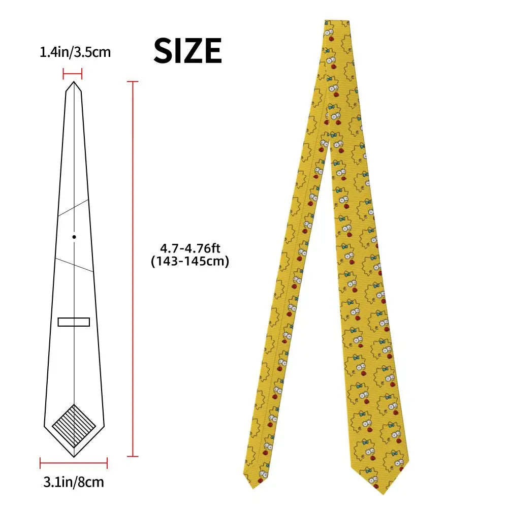 Personalized The S-Simpsones Homer Neck Ties Men Formal Silk Wedding Neckties