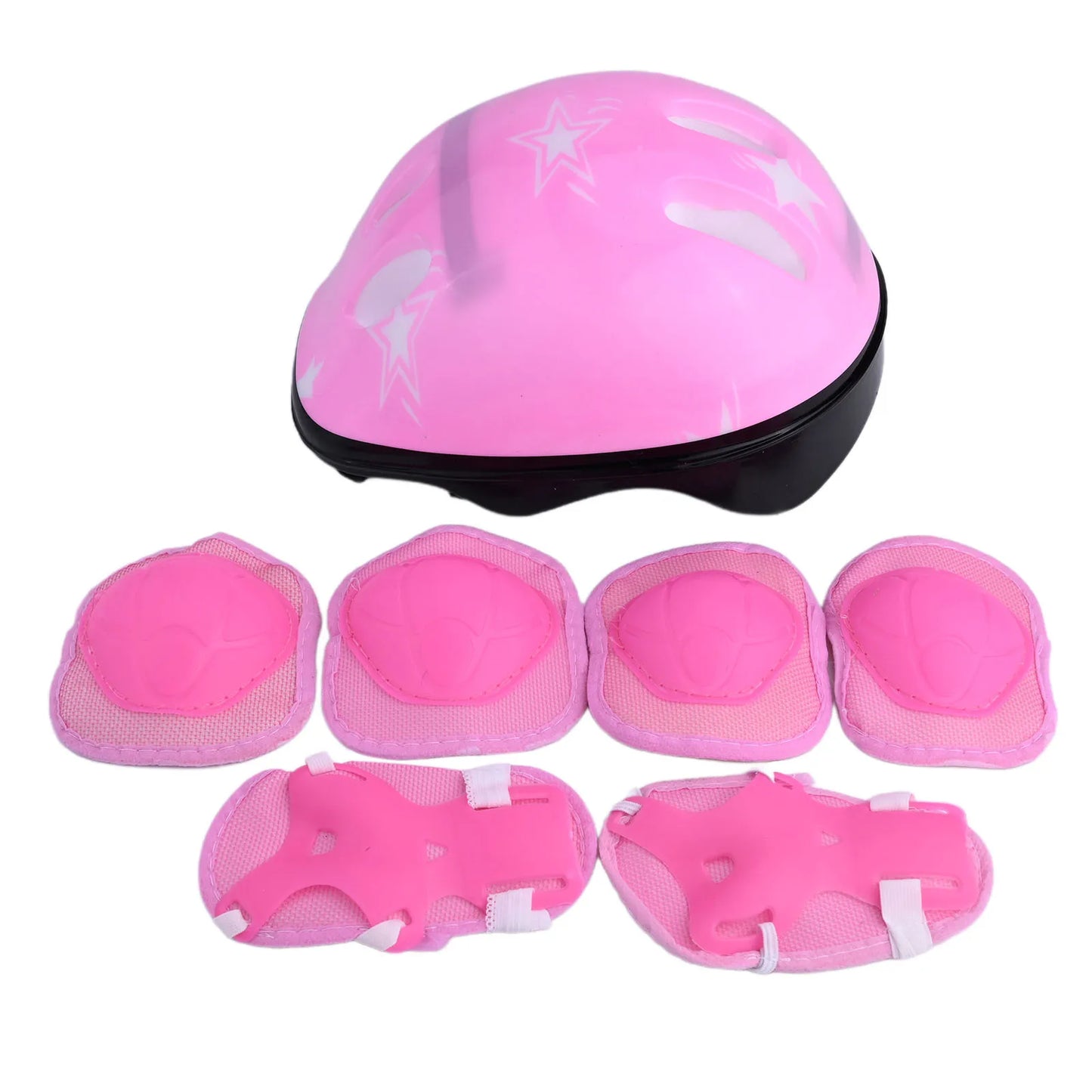 7PCS Children's Skating Protection Equipment Set 1 Helmet + 2 Knee Pads + 2 Elbow Pads + 2 Hand Pad Skating Equipment Protection