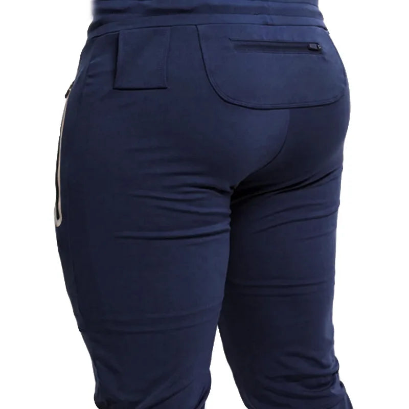 Autumn Winter Pants Men Sweatpant Jogger Casual Sweat Pants Zipper Packets 3XL