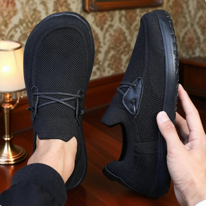Men Wide Barefoot Shoes New Fashion Wide Toe Breathable Barefoot Large Summer Trendy Kahki Mesh Casual Walking Shoes Hot Selling