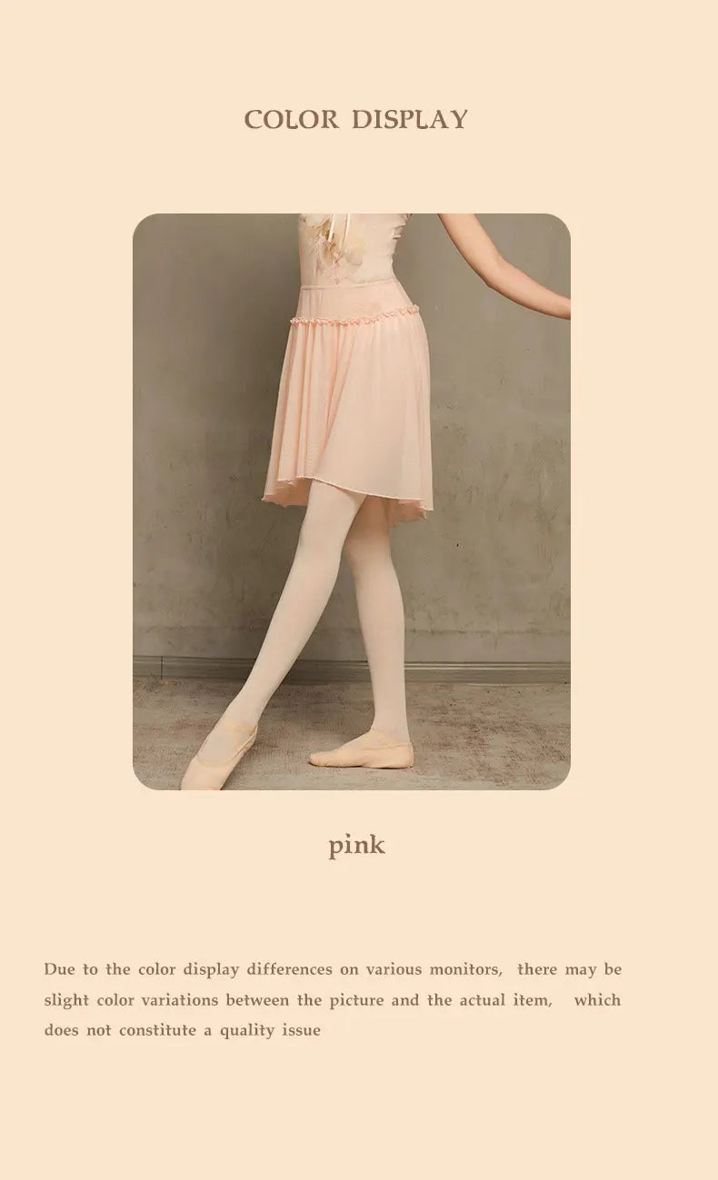 Ballet dress, adult female dance practice suit, chiffon skirt, dance performance gauze dress, gymnastics suit with skirt