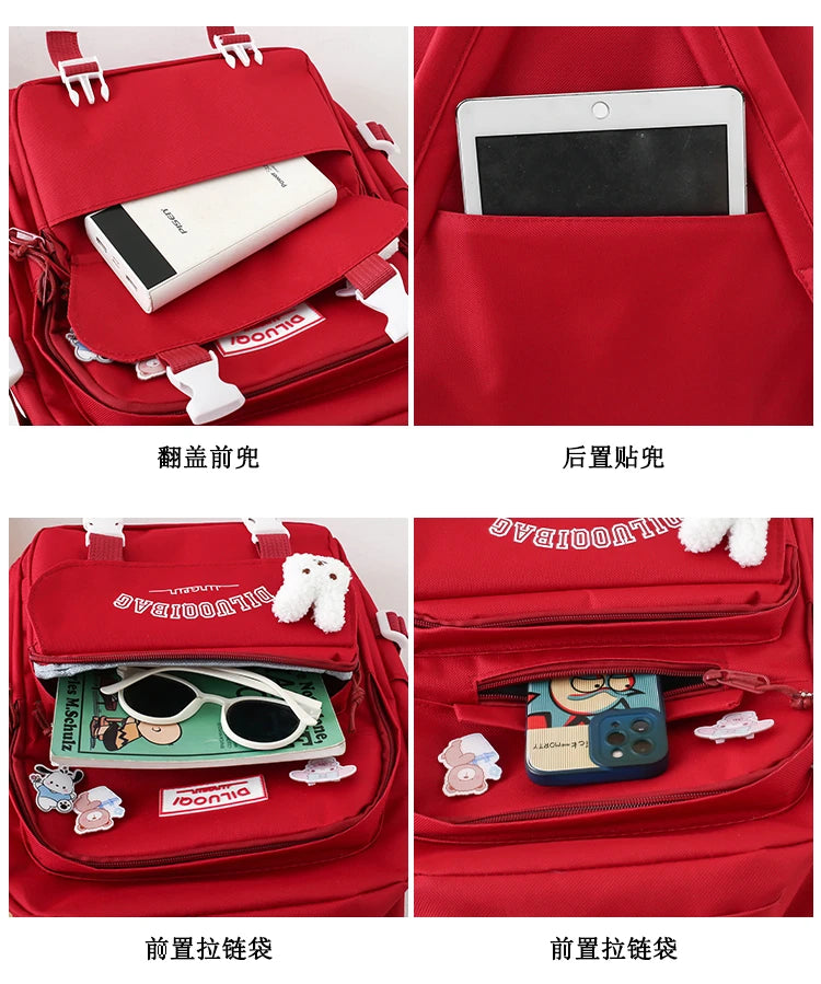 Backpacks Tuition Bag Pencil Case Crossbody Bag High Capacity School Bags 2024 Hot Sale for Girls and Boys Mochilas Escolares