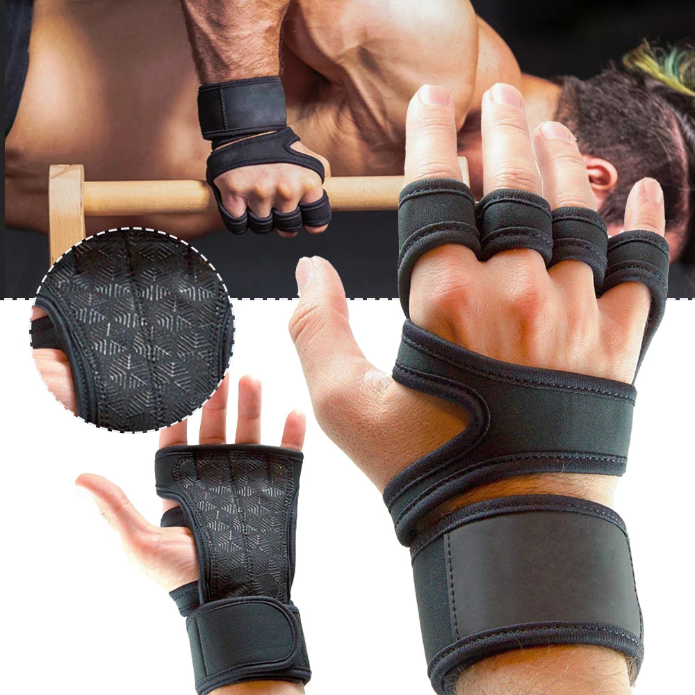 New Training Sport Gloves for Men Women Workout Gloves Fitness Body Building Weightlifting Gym Hand Wrist Palm Protector Gloves