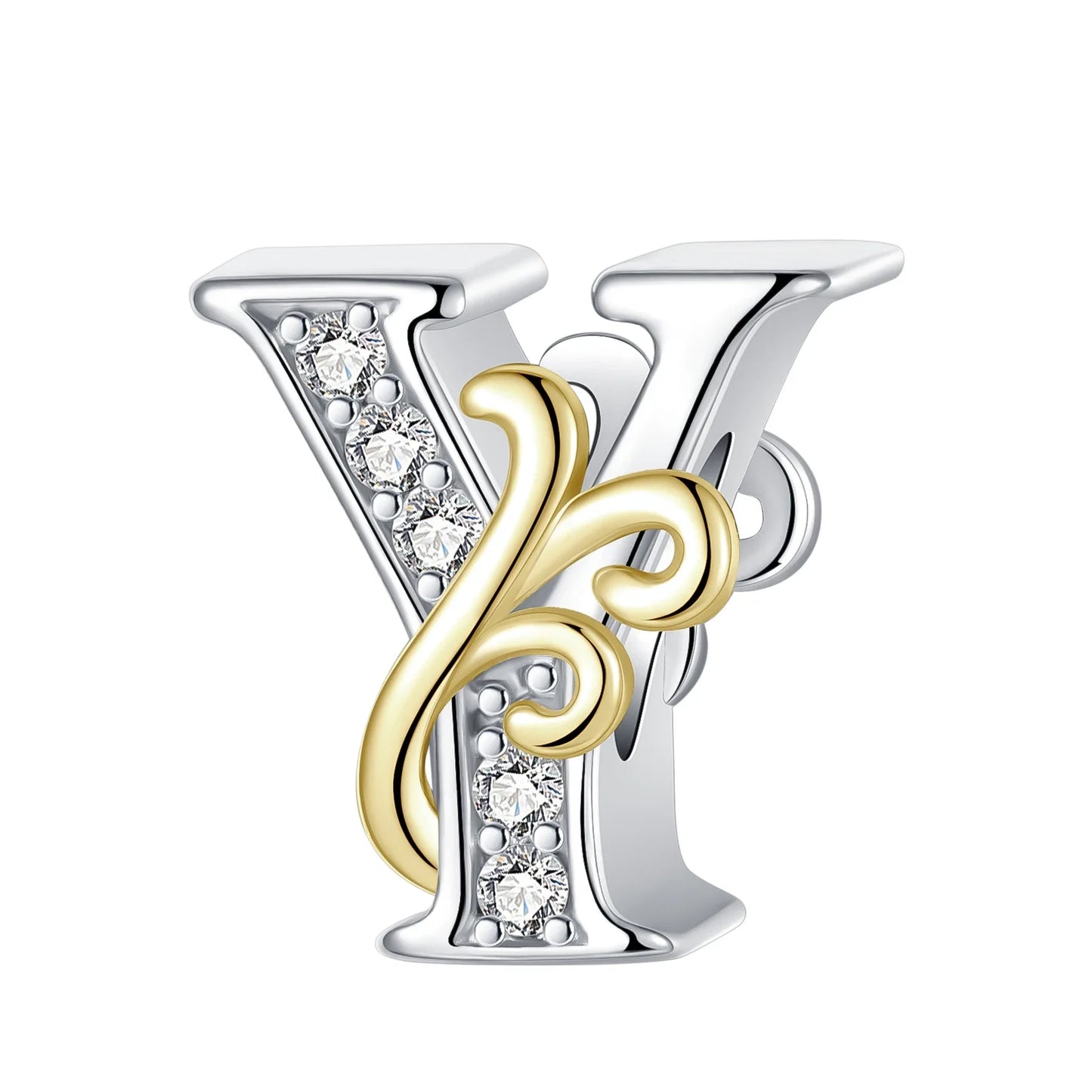925 Sterling Silver Full series of A-Z letters pendant Charms For Original  Bracelet Charm Necklace Diy Female Jewelry