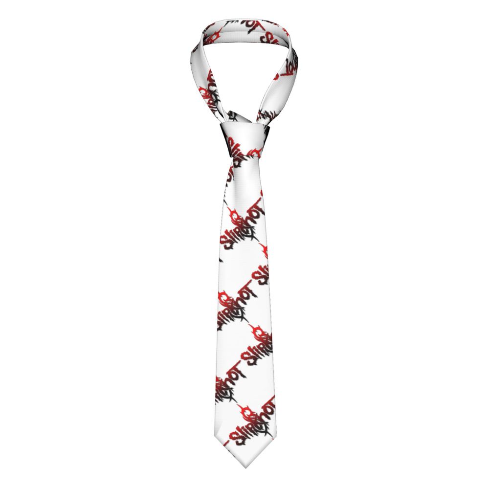 Slipknots Neckties Men's Customized Silk Heavy Metal Rock Music Gift Neck Tie for Office