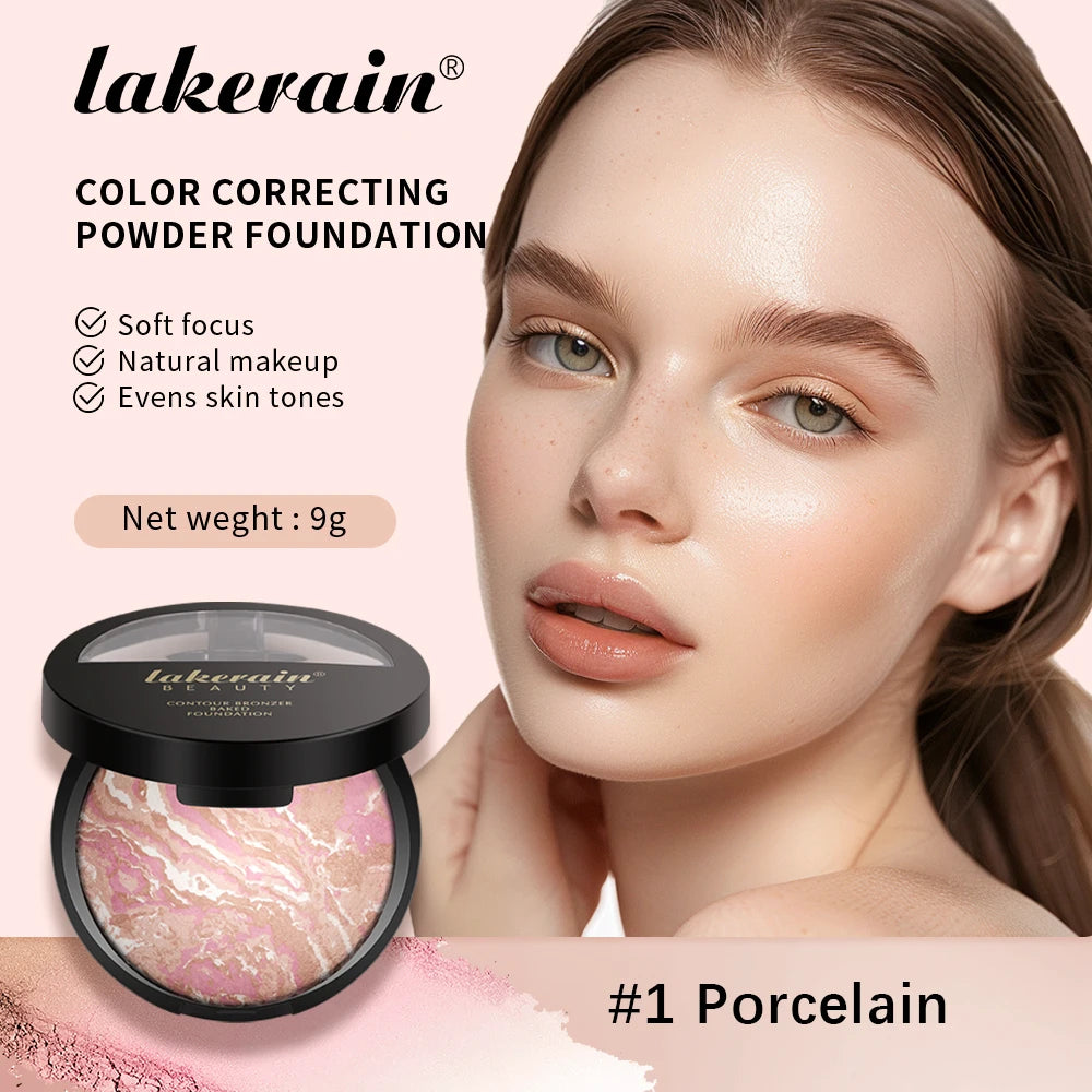 Setting And Contouring Powder Palette Color Correcting Powder Foundation Coverage Semi Matte Natural Finish Powder Cosmetics