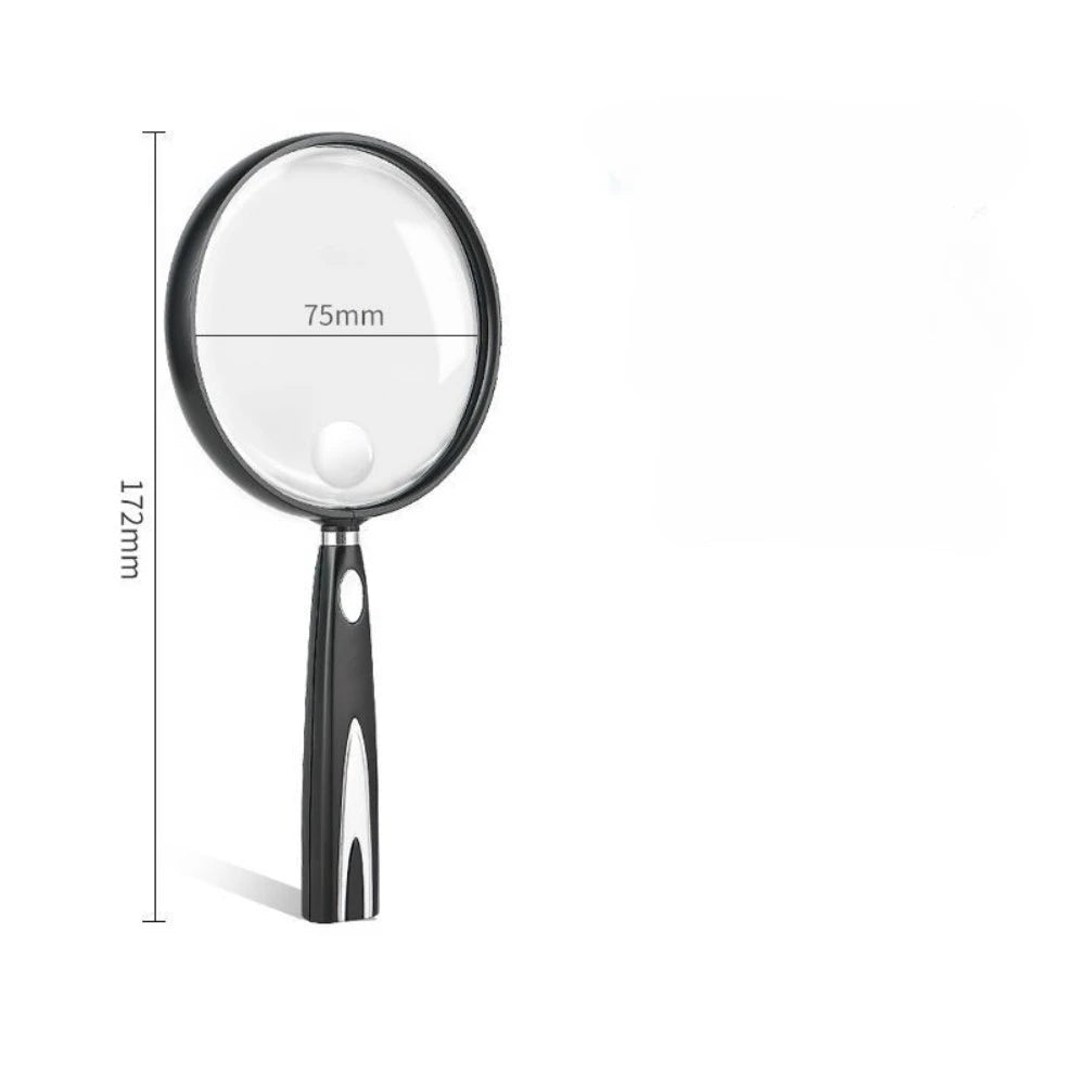 Magnifying Glass for The Elderly, High-definition, High-power, Extra-large Field of View, Hand-held