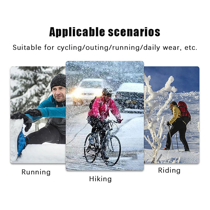 Outdoor Winter Gloves For Men Waterproof Thermal Fleece Lined Resistant Touch Screen Non-slip Motorbike Riding Mountaineering