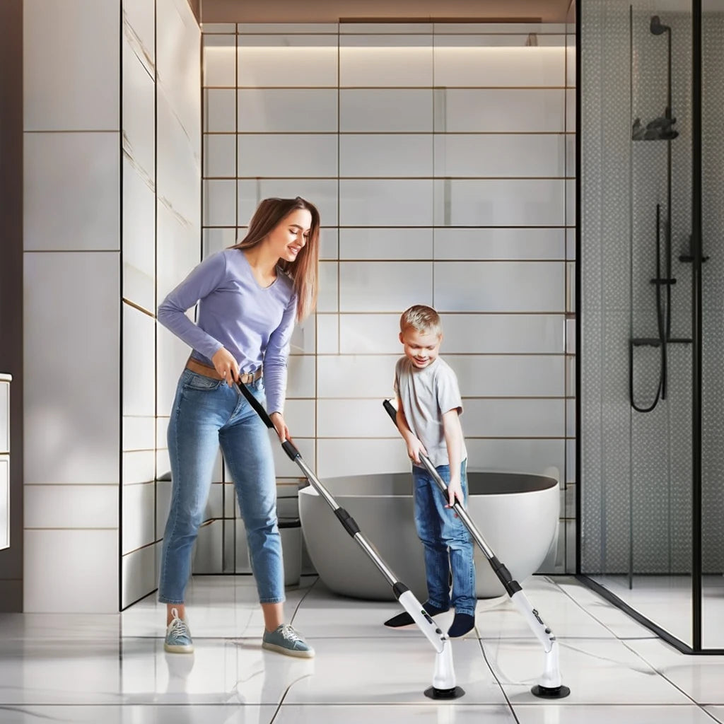 Handheld Cleaning Brush Cordless Dish Washing Gun Wireless Power Electric Spin Scrubber Brush Heads for Kitchen