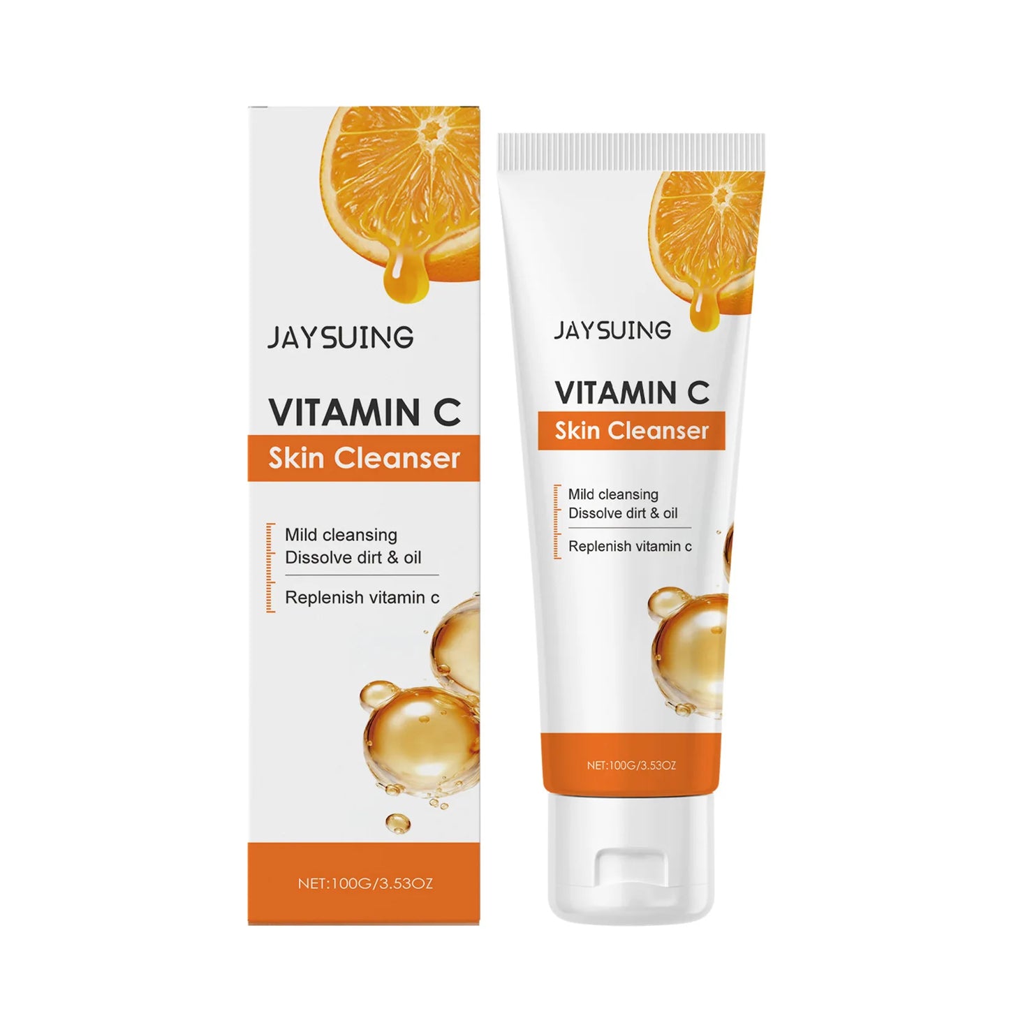 Vitamin C Skincare Set Face Whiten Cream Dark Spots Serum Cleaning Facial Cleanser Moisturizer Toner Firming Eye Cream Skin Care