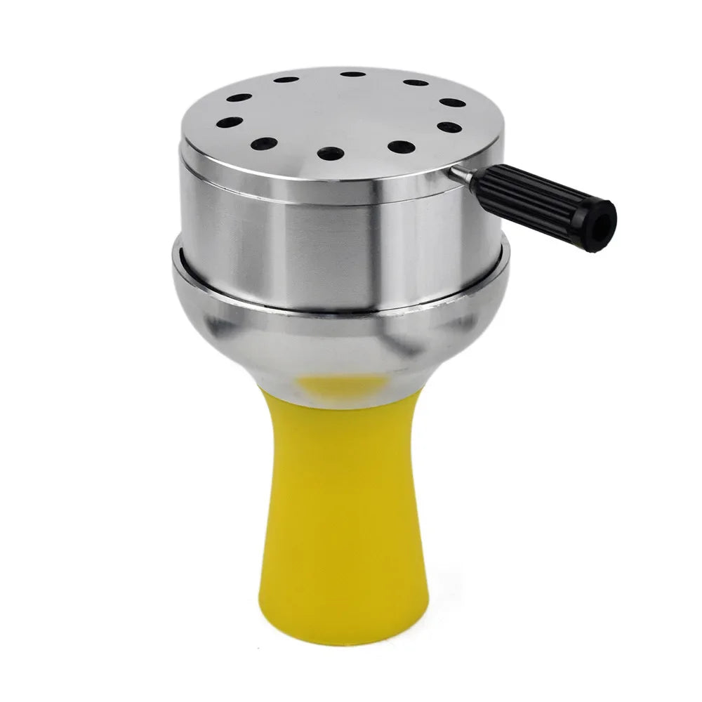 CRUSHER Arab Shisha Hookah Metal Bowl Set Charcoal Holder with Cover Heat Heat Management System Chicha for Smoking Accessories