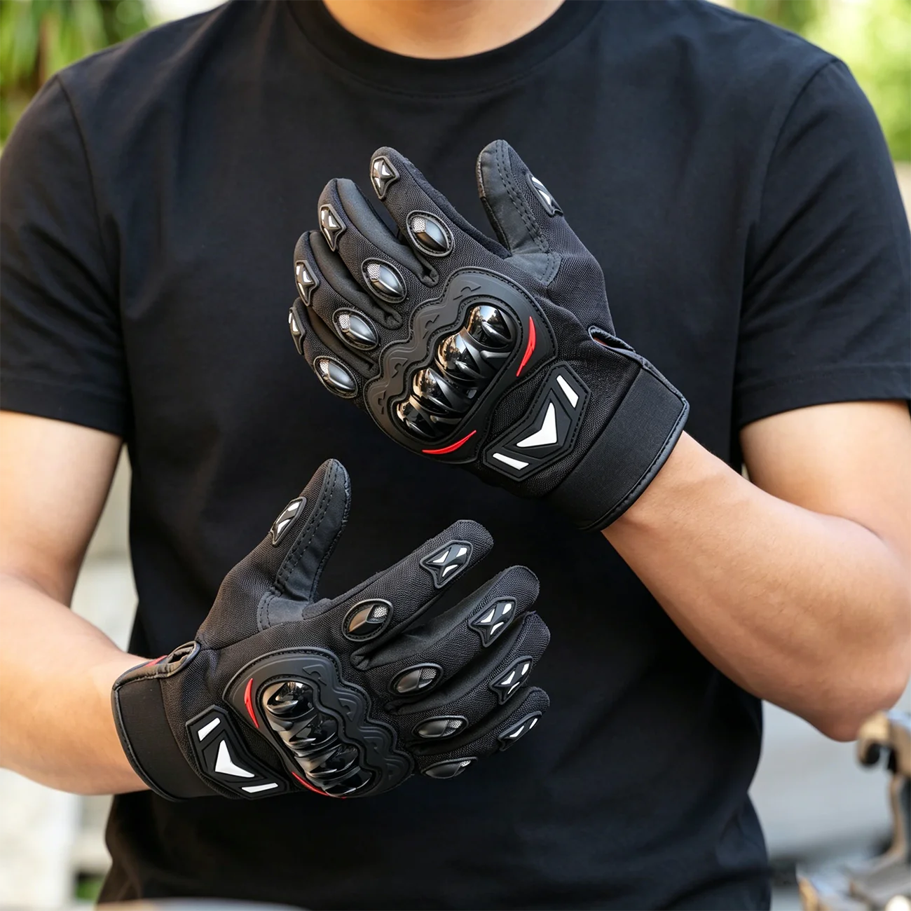 Outdoor Sports Gloves - Touchscreen-Friendly, Breathable, and Comfortable - Full-Fingered Off-Road Gloves for All Seasons