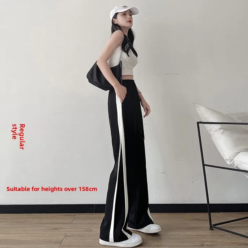Slimming Straight Leg Pants for Women Spring Summer New Sle plus Size Casual Wide Leg Trousers Loose Comfortable Student Sp...