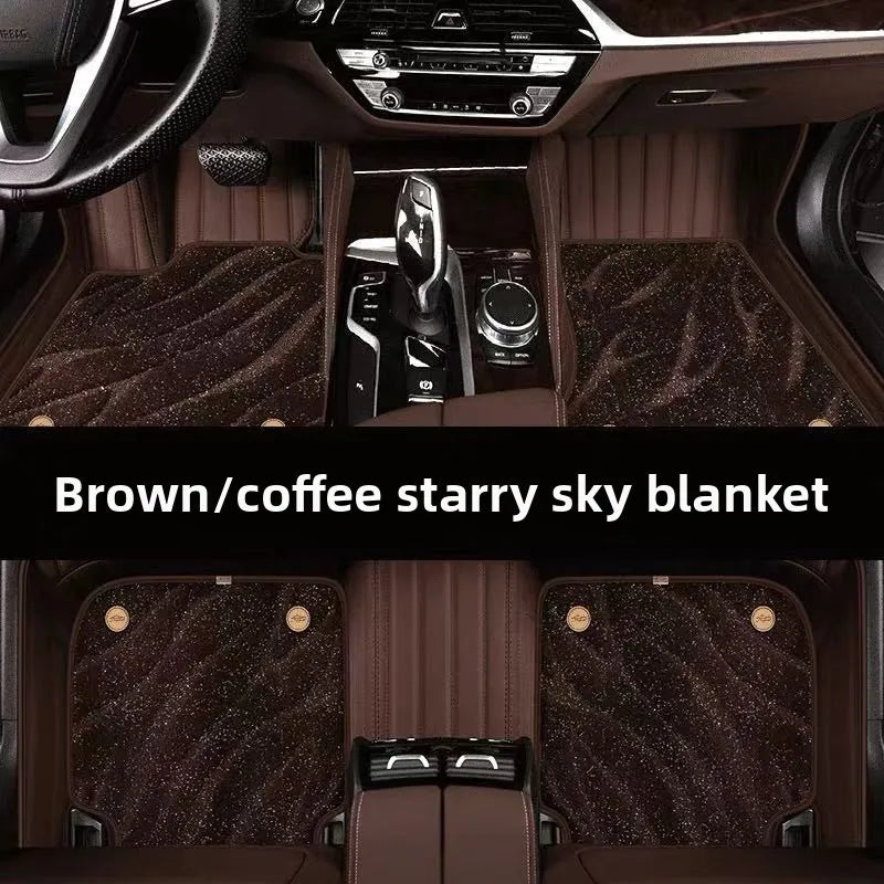 Starry Sky Carpet Car Foot Mat Special Car Customization Five Seat Full Set Full Surround Velvet Foot Mat