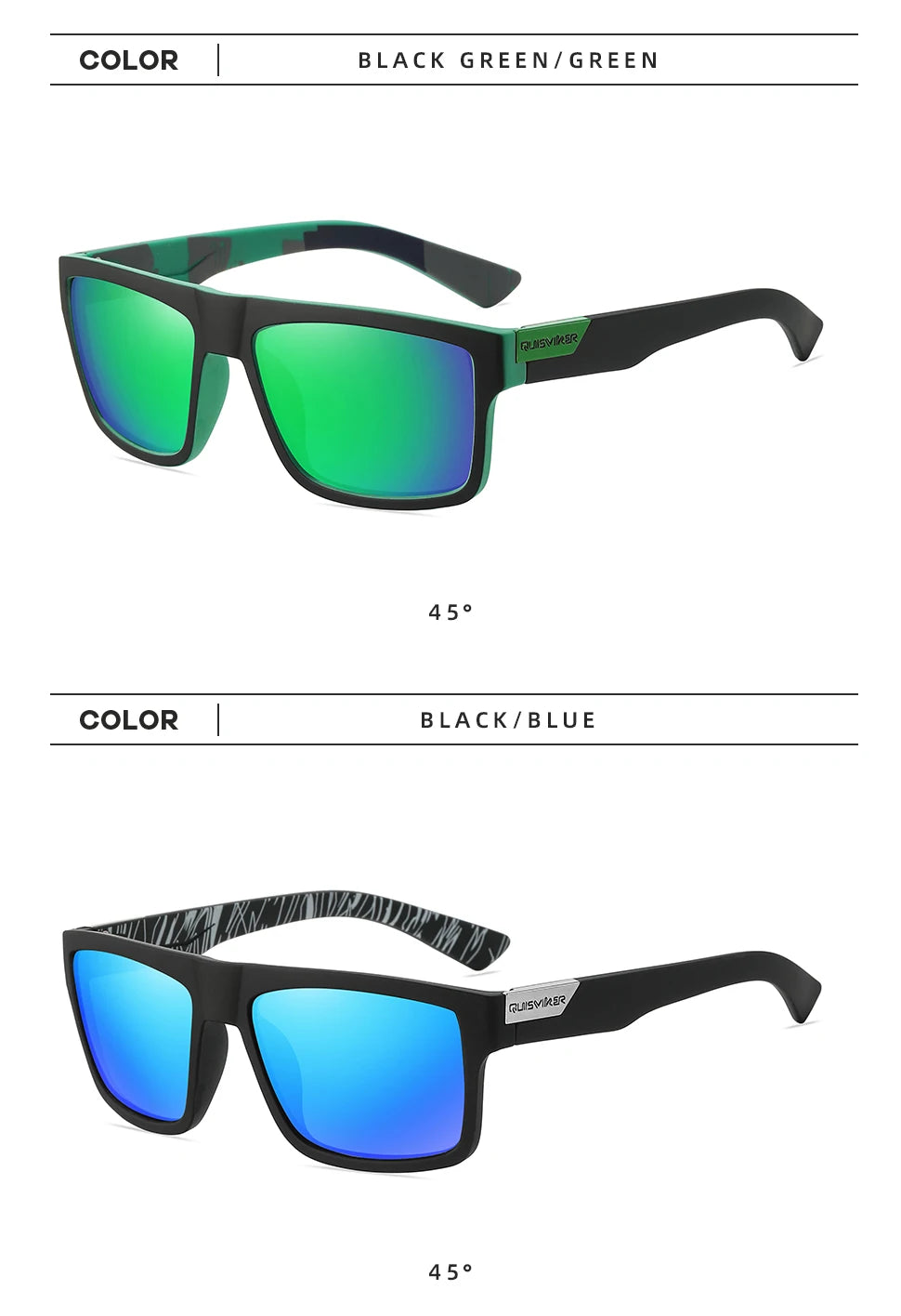 Classic Polarized Sunglasses Men Women UV400 Sun Glasses Fishing Goggles Outdoor Sport Eyewear
