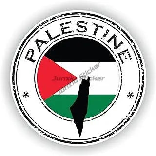 Palestinian Flag National Emblem Emblem Code Car Sticker Motorcycle Bicycle Camping Vehicle Truck Window Wall PVC Sticker