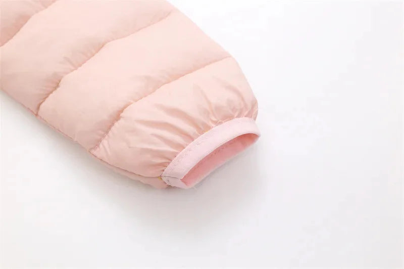 Winter Warm Down Coat Boys Hooded Jackets Autumn New Children Cotton Clothing Girls Thickened Casual Zipper Outerwear 2-6Y