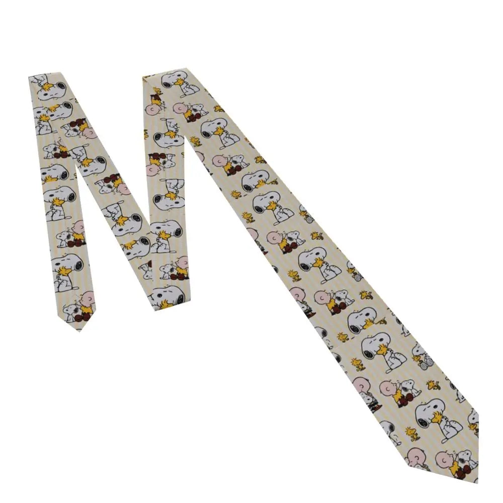 Personalized Fashion S-Snoopys Neckties Men Silk Cartoon Office Neck Tie