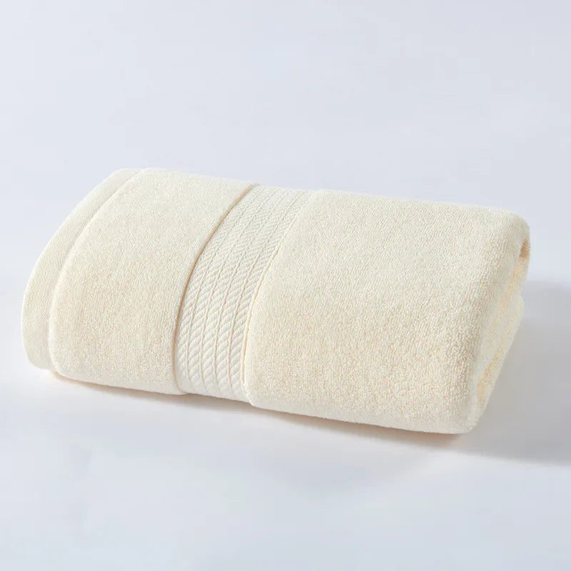 1/2PCS Pure Cotton Bath Face Hand Big Towels Cover 50x100cm Quick-drying Absorbent Washcloths Towels For Bathroom 타월 Serviettes