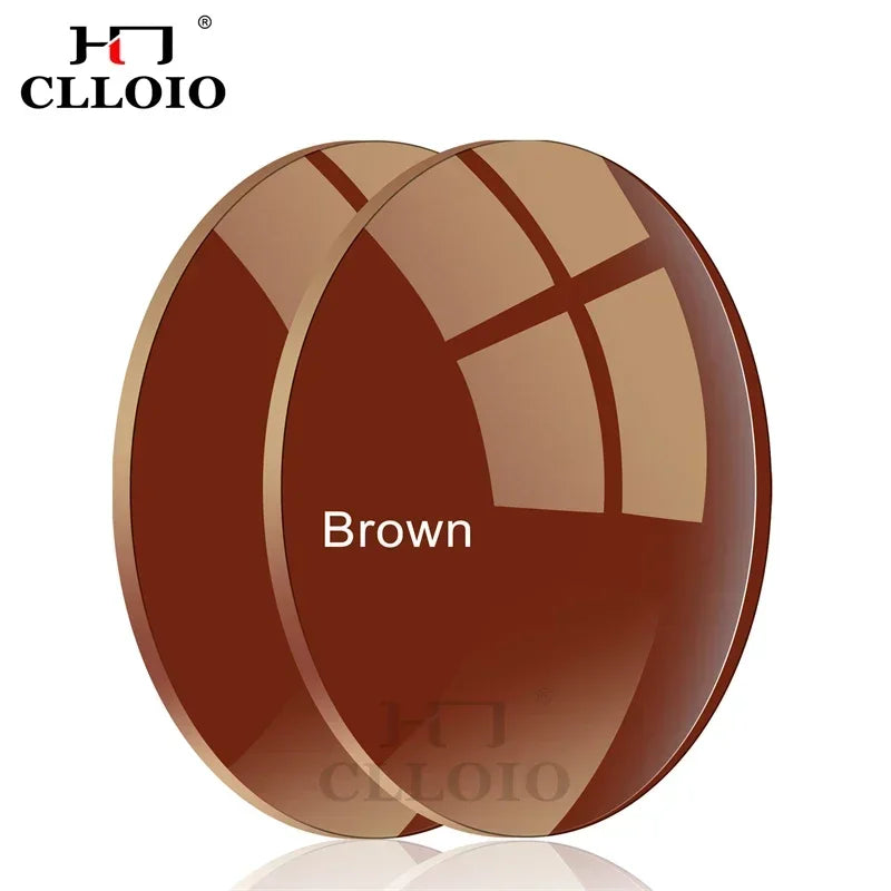 CLLOIO Progressive Multifocal Prescription Polarized Sunglasses Lens 1.56 1.61 1.67 1.74  CR39 Resin Aspheric Anti-Glare Lenses