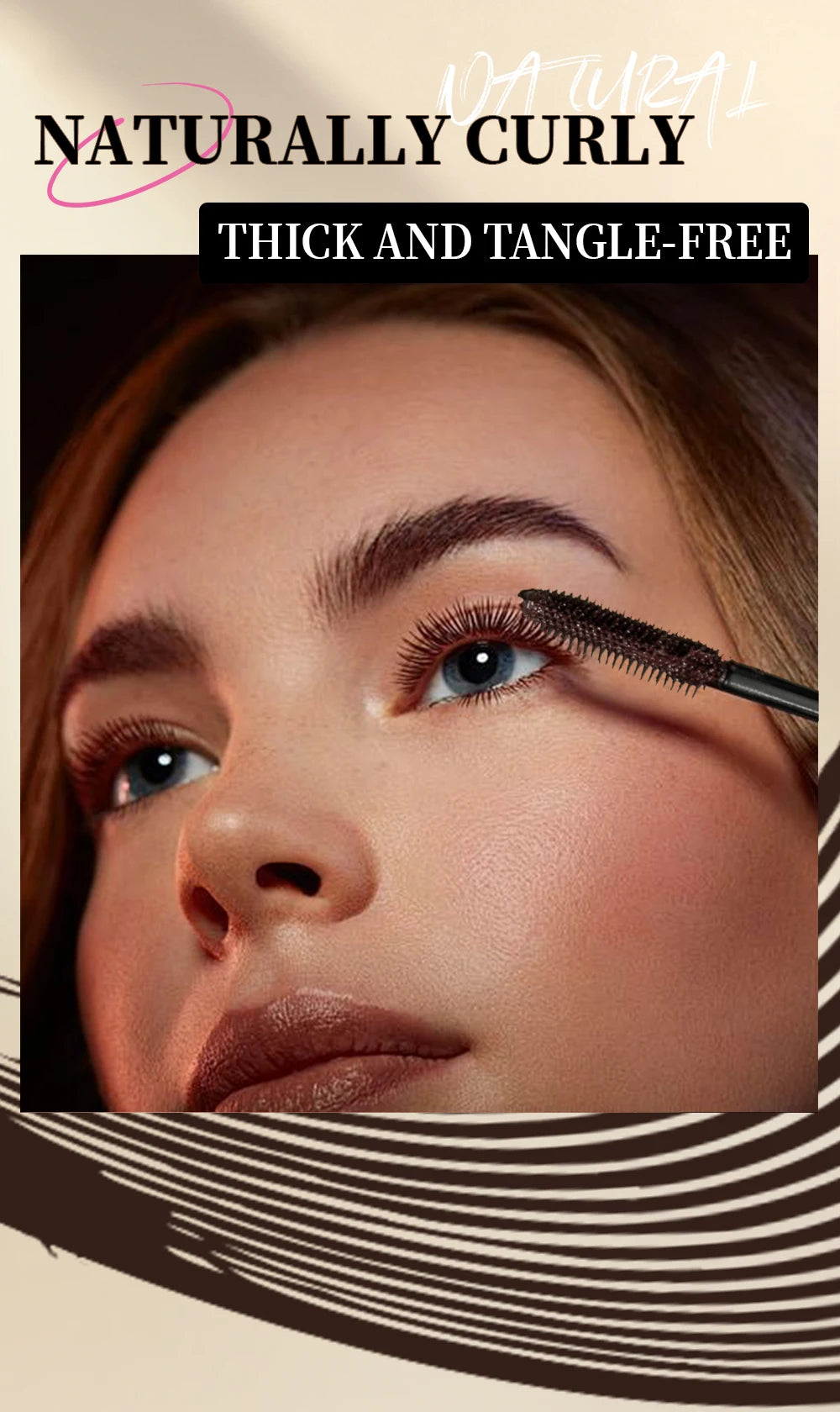 Chocolate Brown Mascara Colorful Curling Eyelash Extension Waterproof Fast Drying Lengthening Eye Black Lashes Makeup Lasting