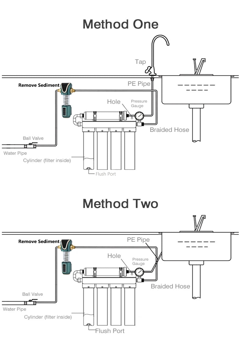Household Kitchen Ultrafiltration  Water Purifier With Tap Stainless Steel Direct Drink Tap Water Purifier Water Filter System