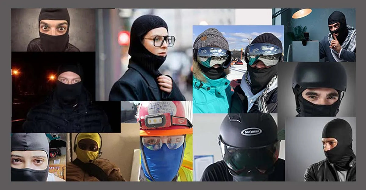 Ski Mask for Men Full Face Mask Balaclava Black Ski Masks Covering Neck Gaiter