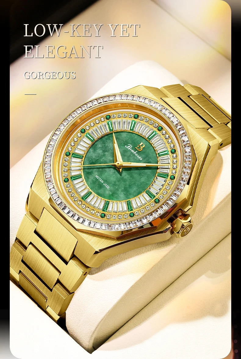 Men Automatic Mechanical Watch 5ATM Waterproof Wristwatch BRUBOSES Stainless Steel Sapphire Crystal Clock Relogio Masculino 2025