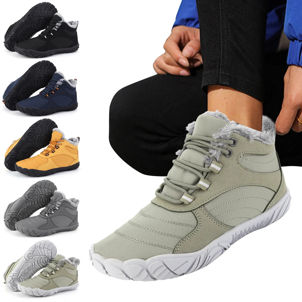 Winter Footwear Barefoot Boots Waterproof Snow Sneakers for Women Men