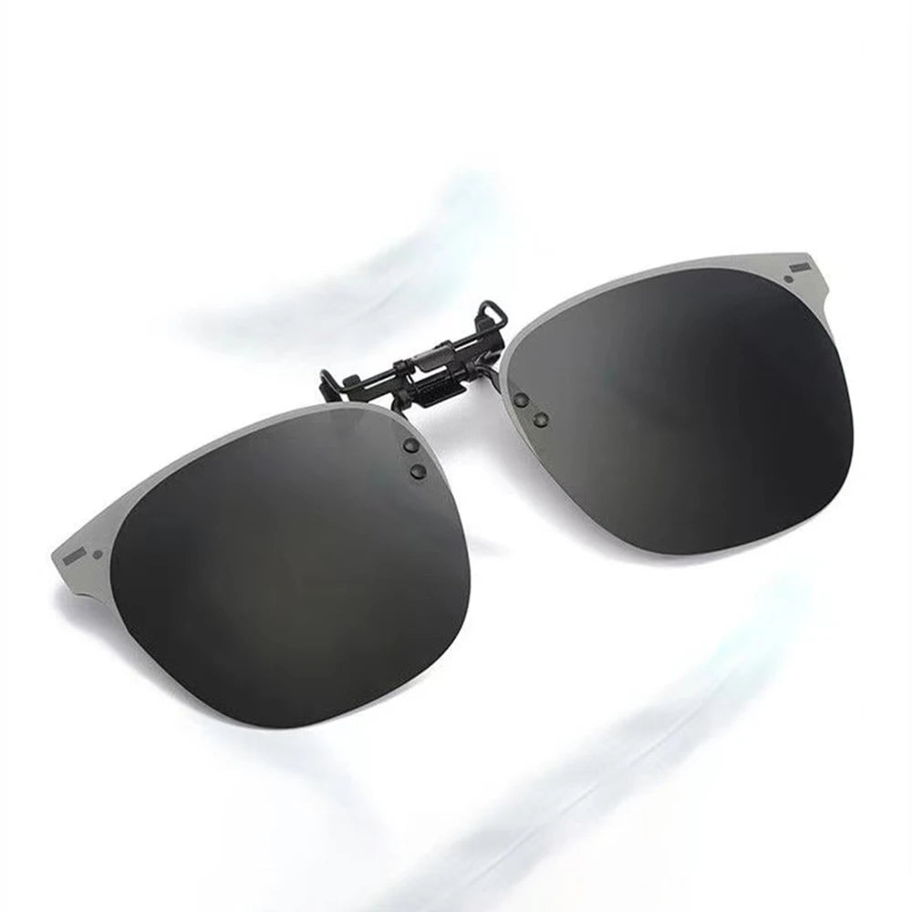Clip On Sunglasses Gradient Polarized Glasses Clip For Myopia Eyeglasses Uv400 Goggles Men Fishing Driving Night Vision Glasses
