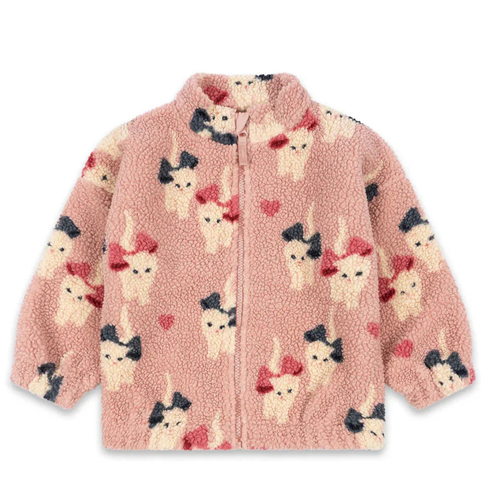 Children's Jackets 2024 Fall And Winter Fashion Cartoon Lamb Wool Girls Jacket Cotton Warm Cute Boys Coat Children's Clothing