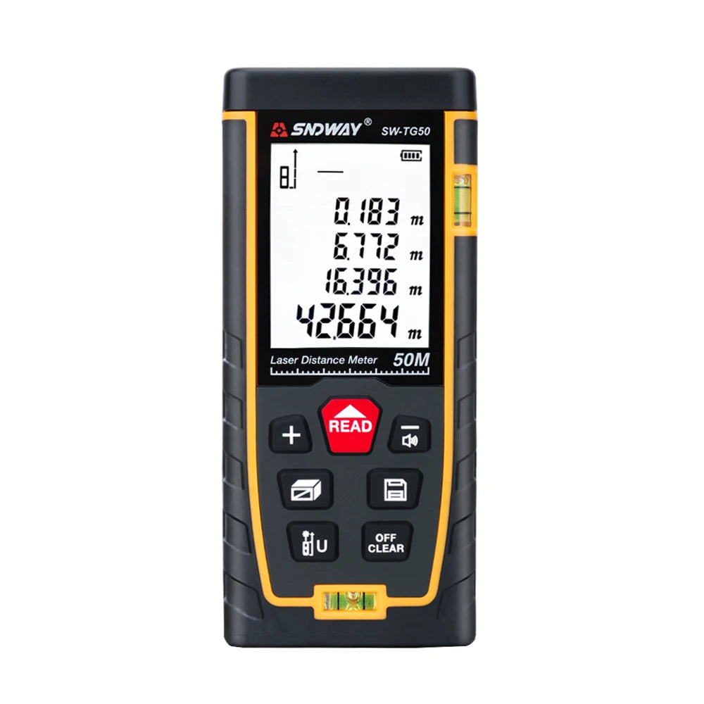 SNDWAY laser distance meter 40M 60M 80M 100M rangefinder trena laser tape range finder build measure device ruler test tool