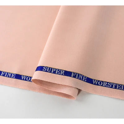 High Count 50% Worsted Wool Fabric For Suits Sewing Blazer Vest Pants Coat DIY High End 280g/m Serge Cloth Material 50X150cm