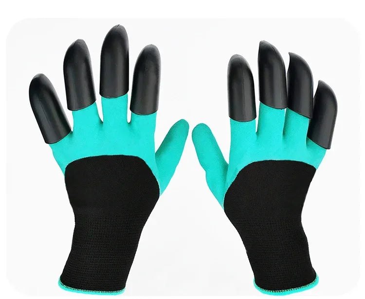 With Claws Gardening Gloves Stab Resistant Waterproof Wear-resistant Grass Pulling Soil Digging Security Protection Garden Glove