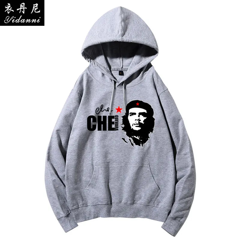 Cuban Red Revolutionary Hero Che Guevara Hooded Sweatshirt Printed Men's and Women's Casual Pullover Long-sleeved Hoodies Tops