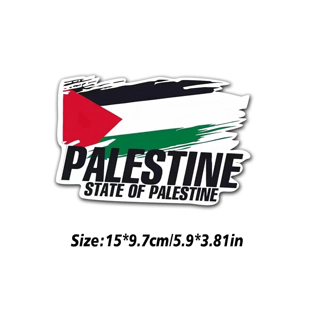 Palestine Flag Bumper Stickers Motorcycle Racing National Flag Off Road Decal World Peace Stickers