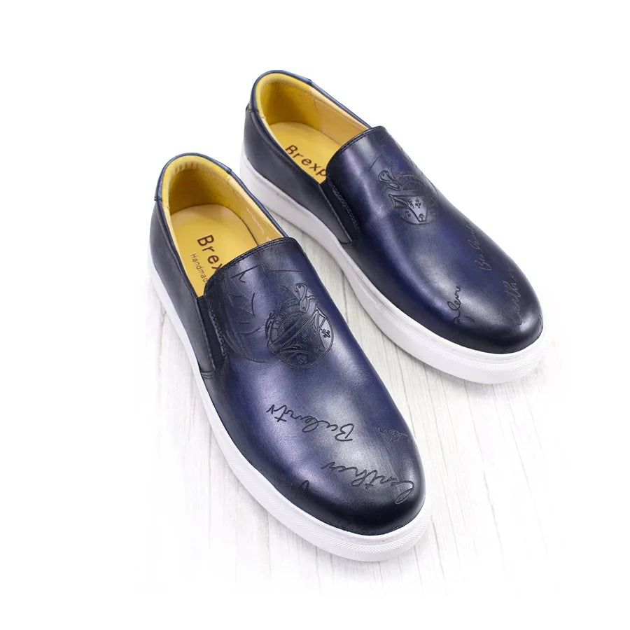 Genuine Leather Casual Men's Shoes High-grade Handmade Fashion Comfortable Leather Shoes Daily Dating Loafers Formal Party Shoes