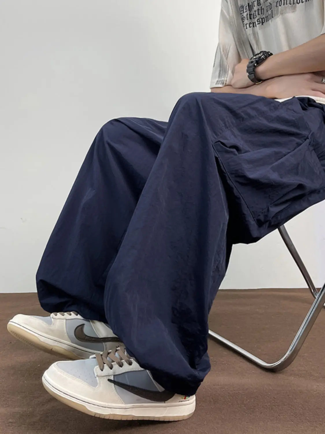American Workwear Pants Men Summer New Thin Trendy Loose Straight Casual