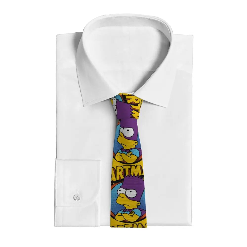 Personalized The S-Simpsones Homer Neck Ties Men Formal Silk Wedding Neckties