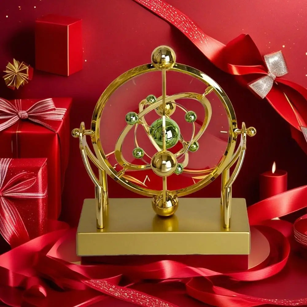 Space celestial body perpetual motion machine desktop model ornament, creative home rotating decoration desktop gift