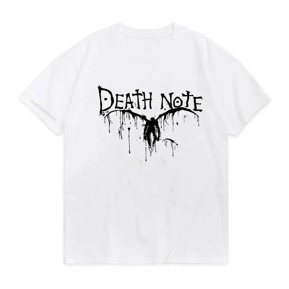 Men Kawaii Cartoon Summer Tops Misa Amane Graphic Tees Japanese Anime T-shirt Death Note T Shirt  Harajuku Unisex Pop Y2k Tshirt
