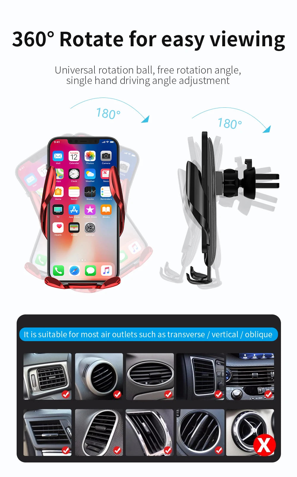 Car Phone Holder Wireless Charging Accessories For Peugeot 4008 2016 2017 2018 -2023 Space Wagon 5008 T87 2017-2023